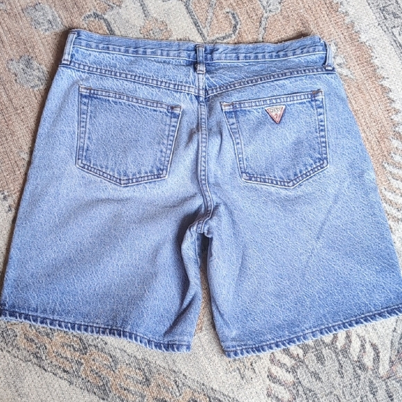GUESS x Georges Marciano Women's Blue Jean Shorts - Picture 4 of 8